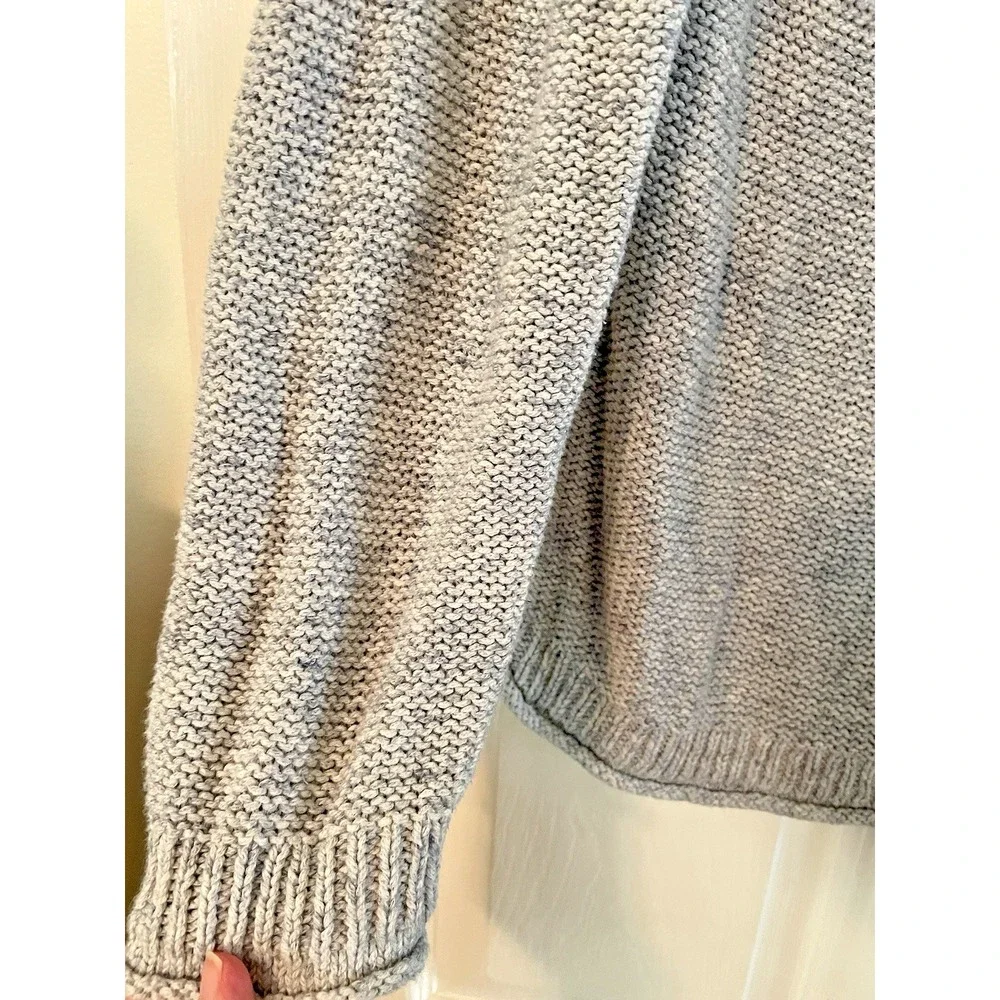 Old navy oversized sweater sz Large Light Blue Chunky‎ Knit Cozy Nautical soft